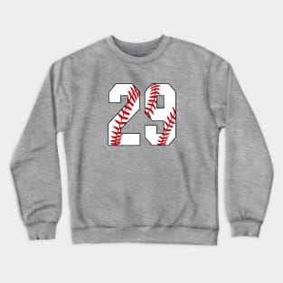 Baseball Number 29 #29 Baseball Shirt Jersey Favorite Player Biggest Fan Crewneck Sweatshirt